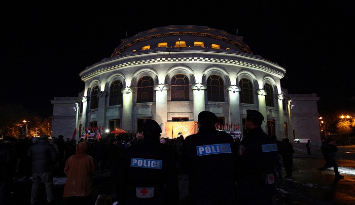 Armenia police detain three activists from Liberty Square